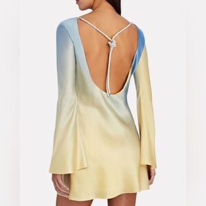 Nwt Cult Gaia Milla Embellished Ombré Satin Mini Dress size 6